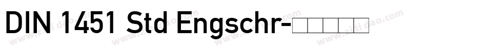 DIN 1451 Std Engschr字体转换